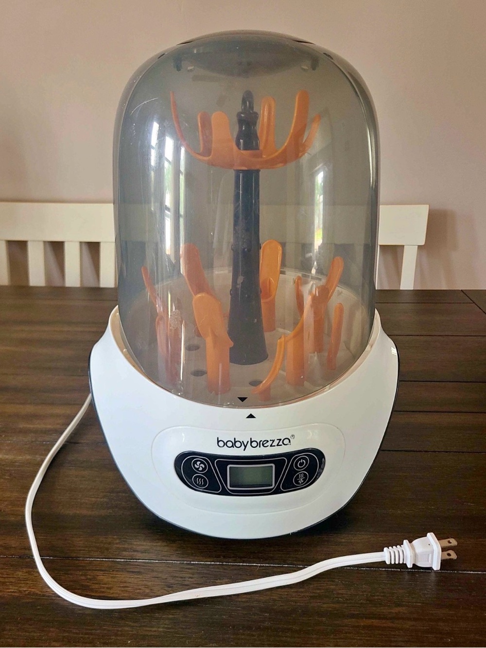 BabyBrezza Orange & White Baby Bottle Sterilizer and Dryer